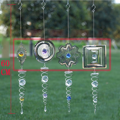 ELECTROPRIME Foldable Metal Sheets Iron Wire Wind Chimes Home Garden Decoration(W012)