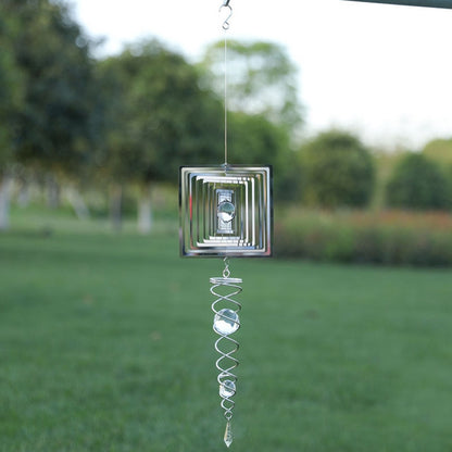 ELECTROPRIME Foldable Metal Sheets Iron Wire Wind Chimes Home Garden Decoration(W014)