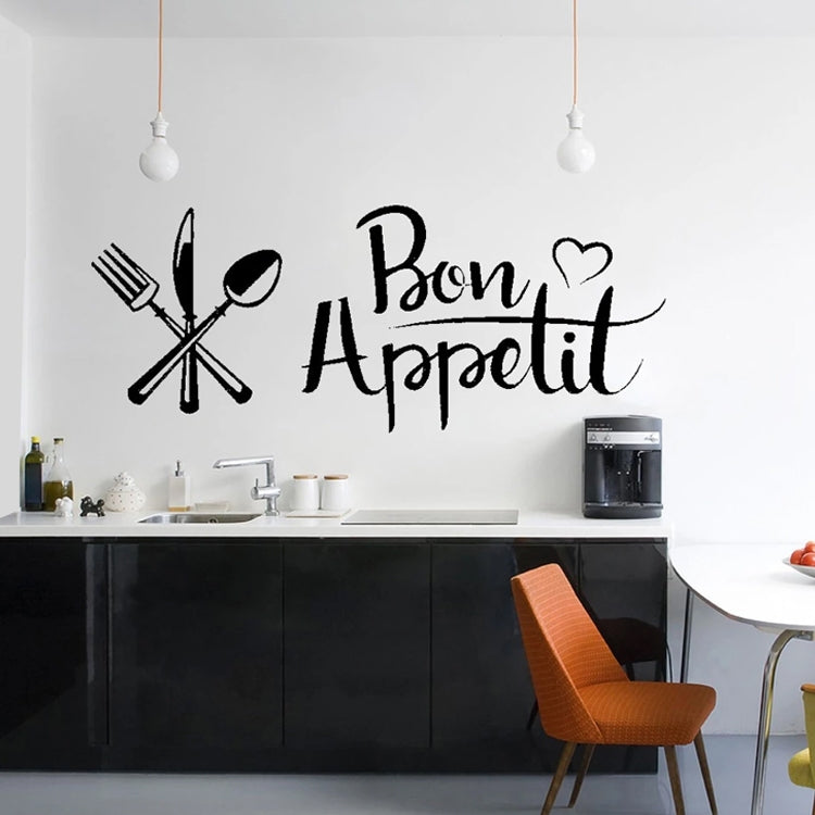 ELECTROPRIME DIY Knife And Fork Removable Wall Decal Family Mural Art 3D Home Decor