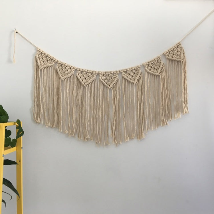 ELECTROPRIME Vintage Handmade Lace Fringe Wall Hanging Home Decoration, Size:89x35CM