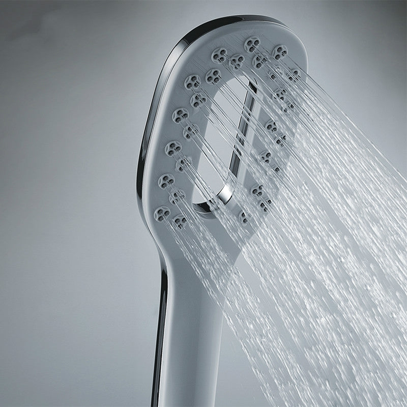 ELECTROPRIME Bathroom Handheld Chrome ABS Water Saving Pressurization Massage Shower Head
