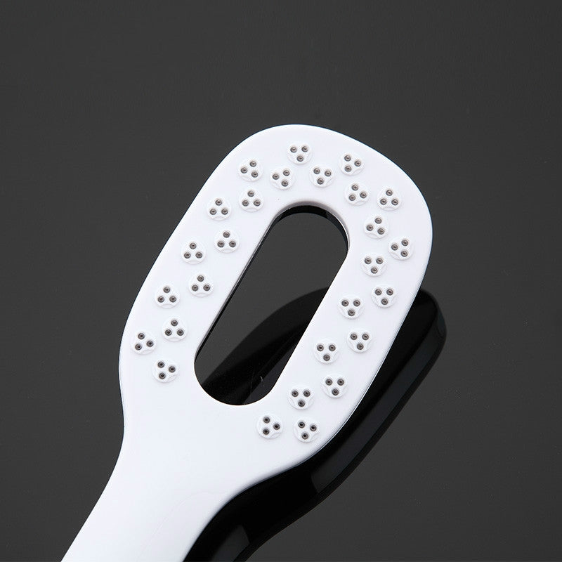 ELECTROPRIME Bathroom Handheld Chrome ABS Water Saving Pressurization Massage Shower Head