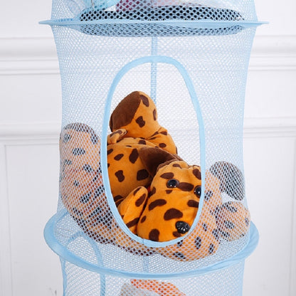 ELECTROPRIME Foldable and Ventilated Four Box Toy Storage and Drying Basket(Yellow)