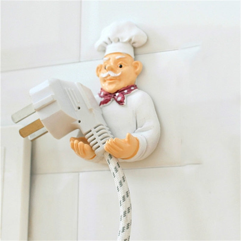 ELECTROPRIME Creative Kitchen Plug Organizer Sundry Key Hanger Hook Kitchen Accessories Decoration, Specification:Hand-held