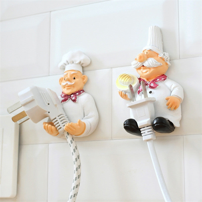 ELECTROPRIME Creative Kitchen Plug Organizer Sundry Key Hanger Hook Kitchen Accessories Decoration, Specification:Hand-held
