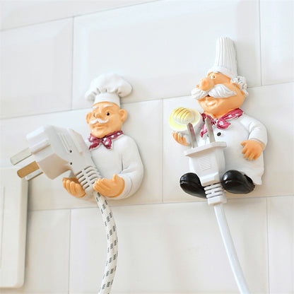 ELECTROPRIME Creative Kitchen Plug Organizer Sundry Key Hanger Hook Kitchen Accessories Decoration, Specification:Hand-held