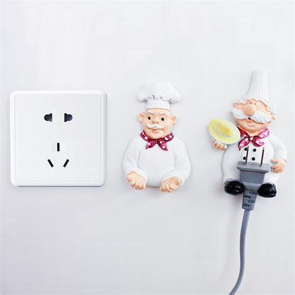 ELECTROPRIME Creative Kitchen Plug Organizer Sundry Key Hanger Hook Kitchen Accessories Decoration, Specification:Hand-held