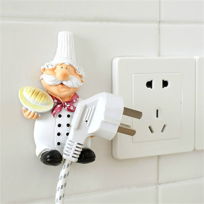ELECTROPRIME Creative Kitchen Plug Organizer Sundry Key Hanger Hook Kitchen Accessories Decoration, Specification:Foot Support