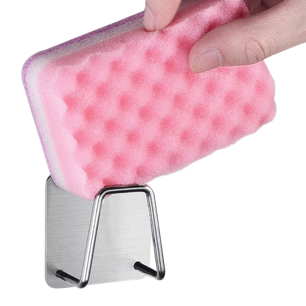 ELECTROPRIME Stainless Steel Sponge Drain Rack Storage Rack Kitchen Bathroom Organizer Rack