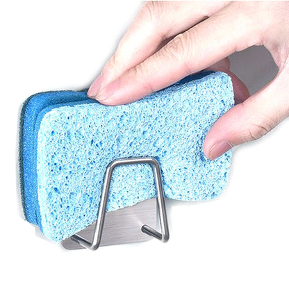 ELECTROPRIME Stainless Steel Sponge Drain Rack Storage Rack Kitchen Bathroom Organizer Rack