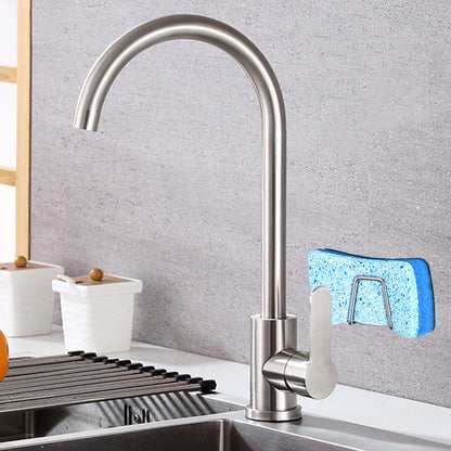 ELECTROPRIME Stainless Steel Sponge Drain Rack Storage Rack Kitchen Bathroom Organizer Rack