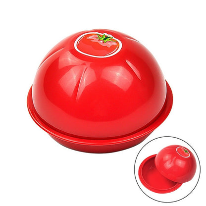 ELECTROPRIME Creative Kitchen Refrigerator Vegetable Fruits Crisper Containers Plastic Fresh Storage Box(Tomato)