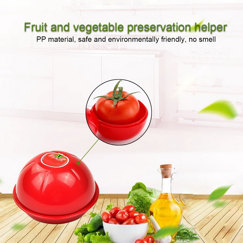 ELECTROPRIME Creative Kitchen Refrigerator Vegetable Fruits Crisper Containers Plastic Fresh Storage Box(Tomato)