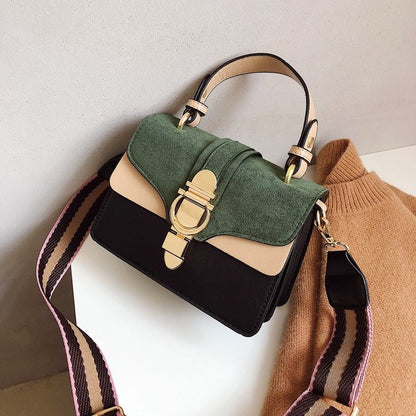 ELECTROPRIME Women Leather Handbags Shoulder Bags Luxury Design Crossbody Purses(Green)