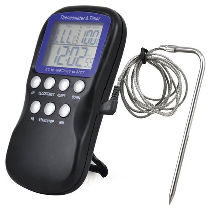 ELECTROPRIME Digital Food Probe Oven Electronic Thermometer Timer Temperature Sensor