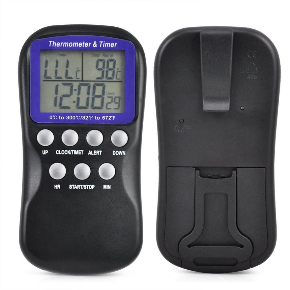 ELECTROPRIME Digital Food Probe Oven Electronic Thermometer Timer Temperature Sensor