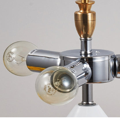 ELECTROPRIME White E14 LED Metal Mushroom Table Lamp Bedroom Decorative Table Lamp EU Plug, Size:S