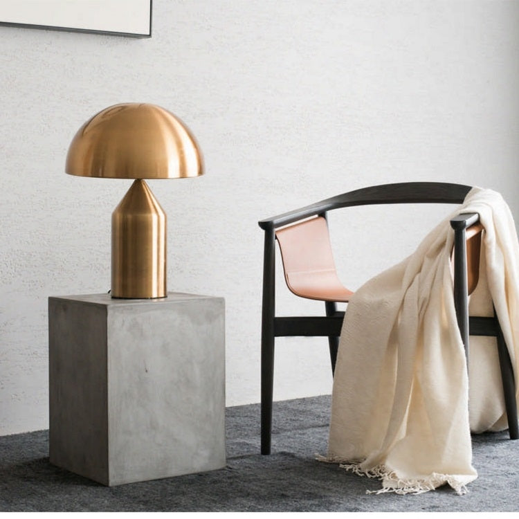 ELECTROPRIME LED Metal Mushroom Table Lamp Bedroom Decorative Table Lamp EU Plug, Size:S
