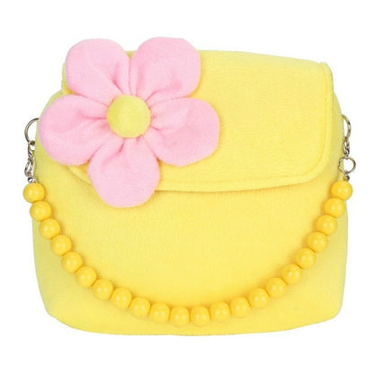 ELECTROPRIME Fashion Shoulder Bag Children Girls Princess Flower Messenger Handbag Lovely Purses(Yellow)