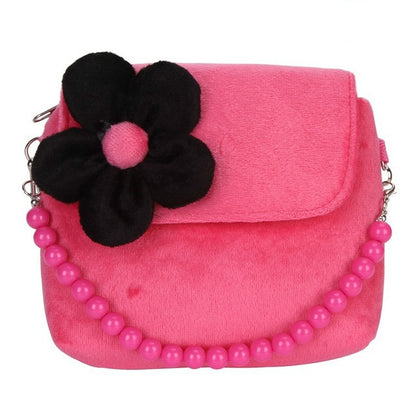 ELECTROPRIME Fashion Shoulder Bag Children Girls Princess Flower Messenger Handbag Lovely Purses(Rose red)