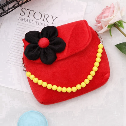 ELECTROPRIME Fashion Shoulder Bag Children Girls Princess Flower Messenger Handbag Lovely Purses(Red)