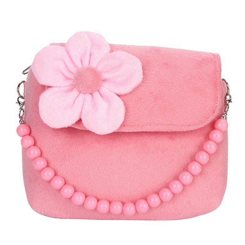 ELECTROPRIME Fashion Shoulder Bag Children Girls Princess Flower Messenger Handbag Lovely Purses(Blue)