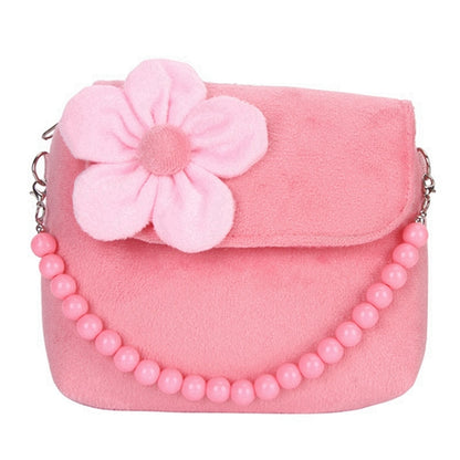 ELECTROPRIME Fashion Shoulder Bag Children Girls Princess Flower Messenger Handbag Lovely Purses(Blue)