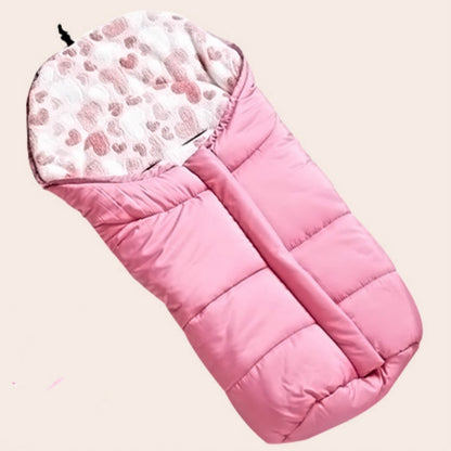 ELECTROPRIME Newborn Baby Stroller Sleeping Bag Infant Go out Swaddle Winter, Size:82x45x38cm(Pink)