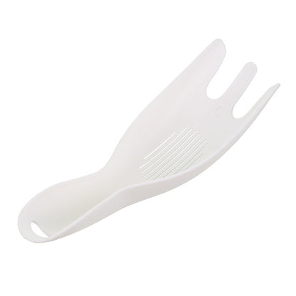 ELECTROPRIME Kitchen Creative Multi-function Rice Washing Sieve Home Does Not Hurt Hand Wash Rice Tools(White)
