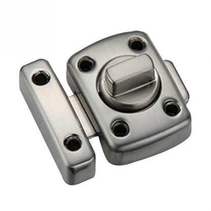 ELECTROPRIME Universal Door Latch Security Sliding Door Lock with Screws, Size:S(Brushed Silver)