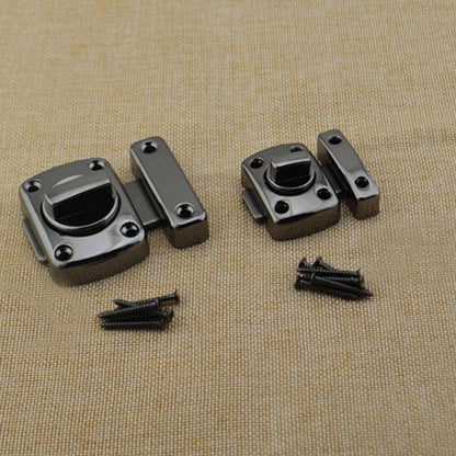 ELECTROPRIME Universal Door Latch Security Sliding Door Lock with Screws, Size:L(Brushed Silver)