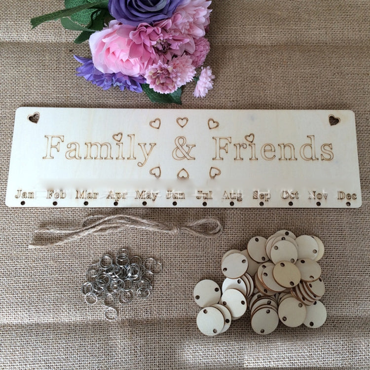 ELECTROPRIME Wooden DIY Festival Special Date Reminder Plan Plaque Decoration