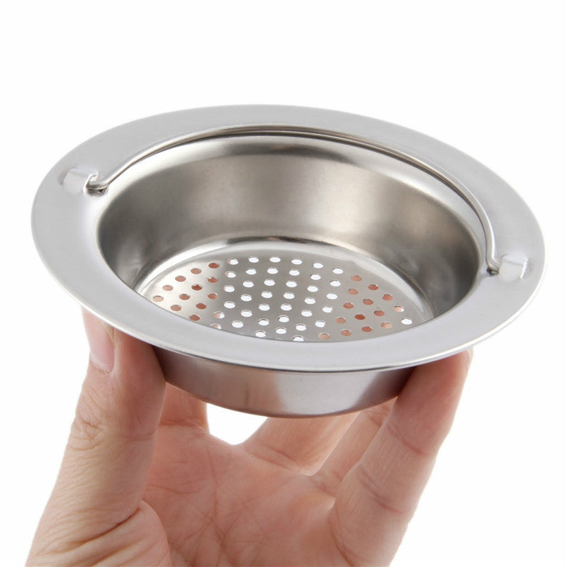 ELECTROPRIME Hand-held Shower Drain Hole Filter Stainless Steel Kitchen Sink Strainer