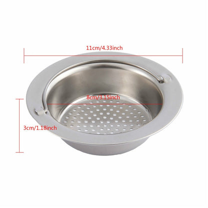 ELECTROPRIME Hand-held Shower Drain Hole Filter Stainless Steel Kitchen Sink Strainer