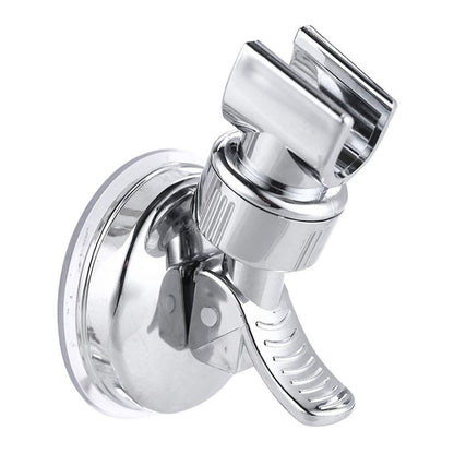 ELECTROPRIME Shower Head Handset Holder Chrome Bathroom Wall Mount Adjustable Suction Bracket(Fully Plated)