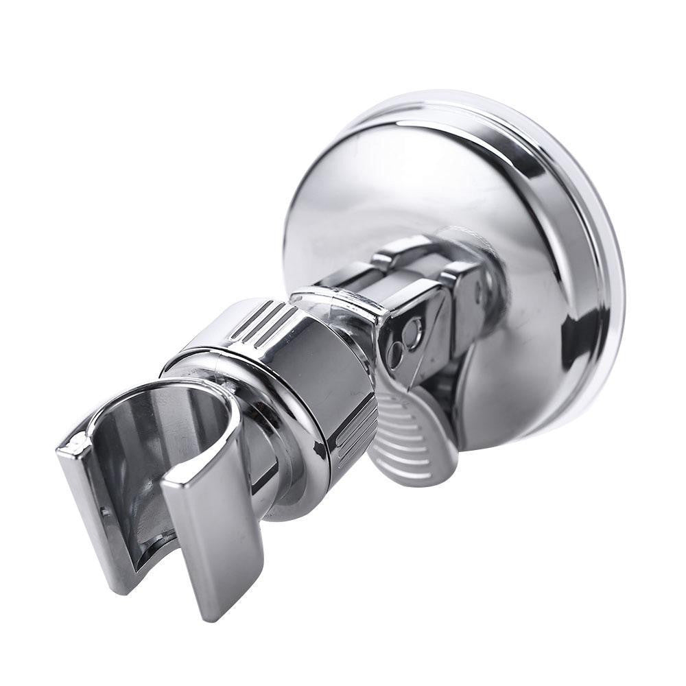 ELECTROPRIME Shower Head Handset Holder Chrome Bathroom Wall Mount Adjustable Suction Bracket(Fully Plated)