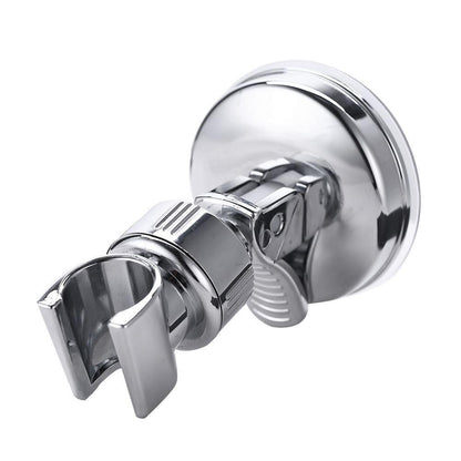ELECTROPRIME Shower Head Handset Holder Chrome Bathroom Wall Mount Adjustable Suction Bracket(Fully Plated)