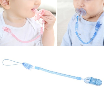 ELECTROPRIME Baby Pacifier Clip Chain PP Holder Soother Pacifier Clips Leash Strap Nipple Holder for Infant Feeding(Blue)