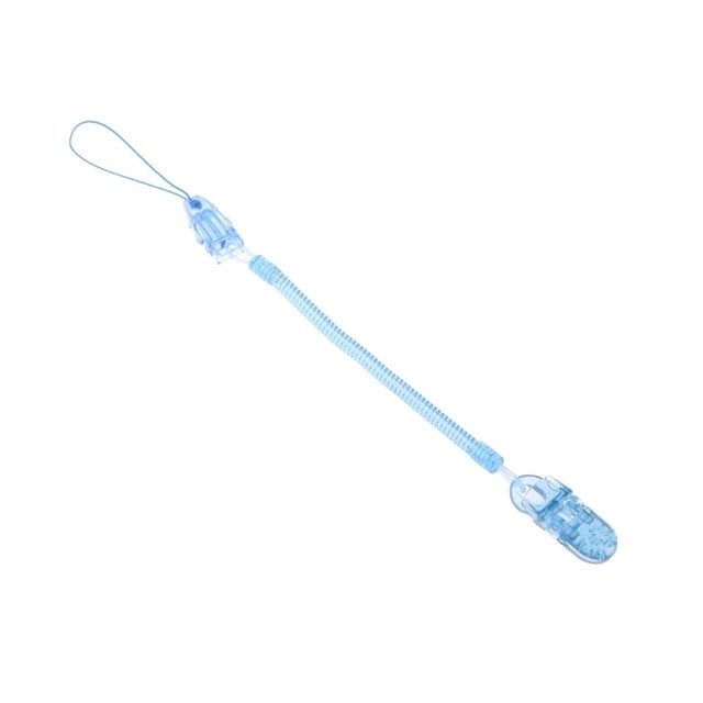 ELECTROPRIME Baby Pacifier Clip Chain PP Holder Soother Pacifier Clips Leash Strap Nipple Holder for Infant Feeding(Blue)