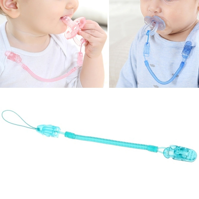 ELECTROPRIME Baby Pacifier Clip Chain PP Holder Soother Pacifier Clips Leash Strap Nipple Holder for Infant Feeding(Green)