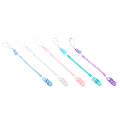 ELECTROPRIME Baby Pacifier Clip Chain PP Holder Soother Pacifier Clips Leash Strap Nipple Holder for Infant Feeding(Pink)