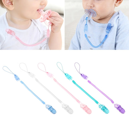 ELECTROPRIME Baby Pacifier Clip Chain PP Holder Soother Pacifier Clips Leash Strap Nipple Holder for Infant Feeding(Purple)