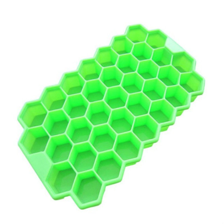ELECTROPRIME 37 Grids Ice Cubes Honeycomb Ice Cream Maker Form DIY Mould Popsicle Molds Yogurt Ice Box Fridge Treats Freezer(Green)