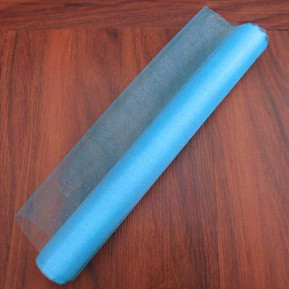 ELECTROPRIME 3pcs Tulle Roll Crystal Fabric Organza Tulle Roll Spool Decoration for Wedding Birthday Party, Size:2.5mx48cm(Sky Blue)