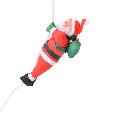 ELECTROPRIME Christmas Pendant Ladder Santa Claus Doll Tree New Year Ornaments(25cm one person rope)