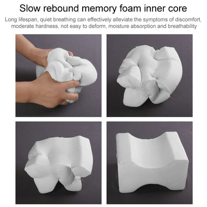 ELECTROPRIME Orthopedic Memory Foam Knee Wedge Pillow for Sleeping Sciatica Back Hip Joint Pain Relief Contour Thigh Leg Pad Support Cushion