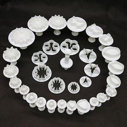 ELECTROPRIME Cake Decorating Tools Fondant Plunger Cutters Biscuit Cake Mold Bakeware Accessories