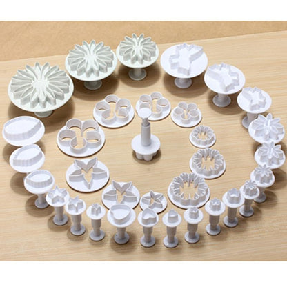 ELECTROPRIME Cake Decorating Tools Fondant Plunger Cutters Biscuit Cake Mold Bakeware Accessories