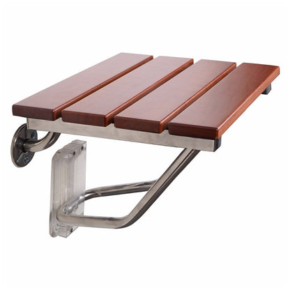 ELECTROPRIME Folding Solid Wood Wall Mounted Relaxation Shower Chair(F Fype)