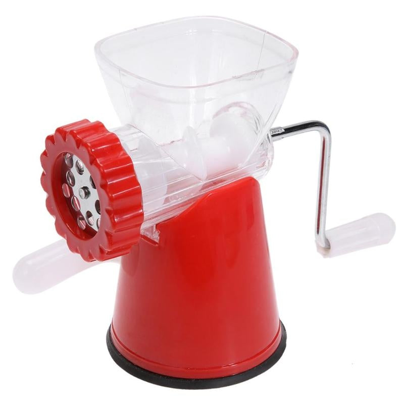 ELECTROPRIME Multifunction Meat Grinder Stainless Steel Blade Home Kitchen Cooking Vegetable Mincer(Red)